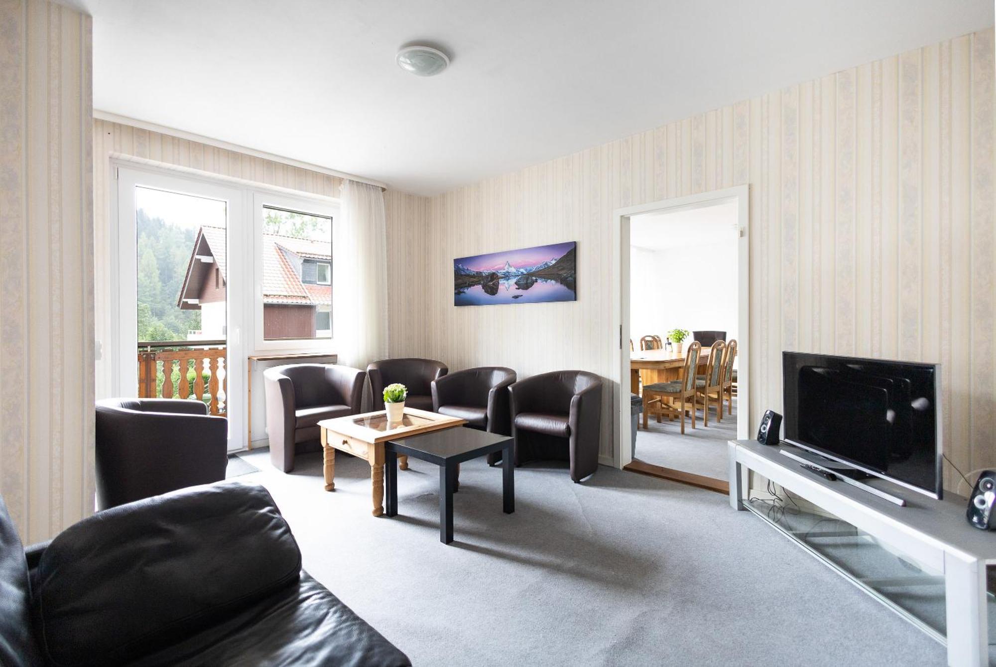 Apartmenthaus Am Waldrand- Kueche - Fruehstueck - Balkon Wildemann Eksteriør billede